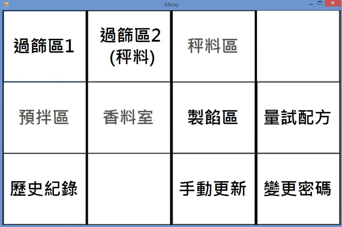 食品製造現場作業選單