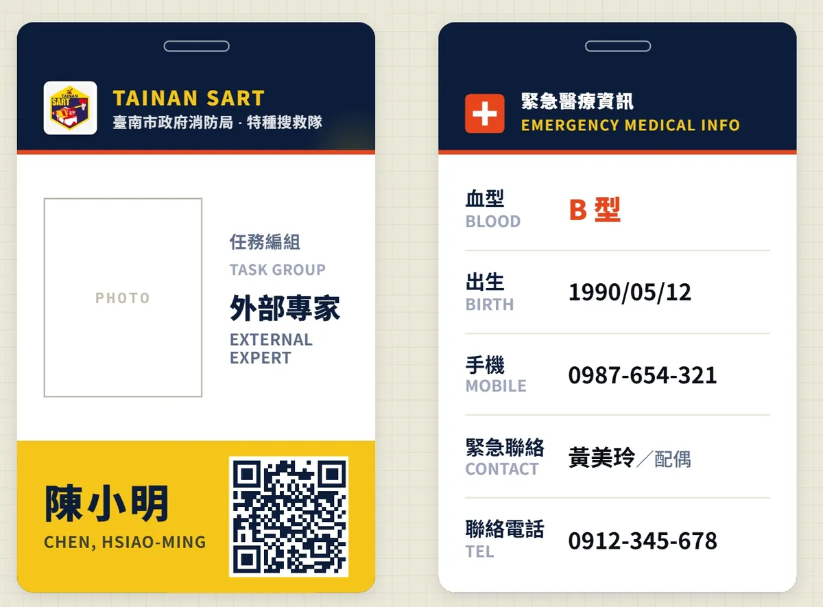 RFID 人員識別名牌